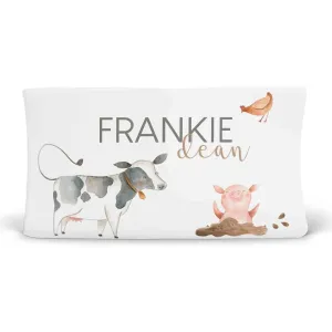 Frankie's Farm Party Personalized Changing Pad Cover