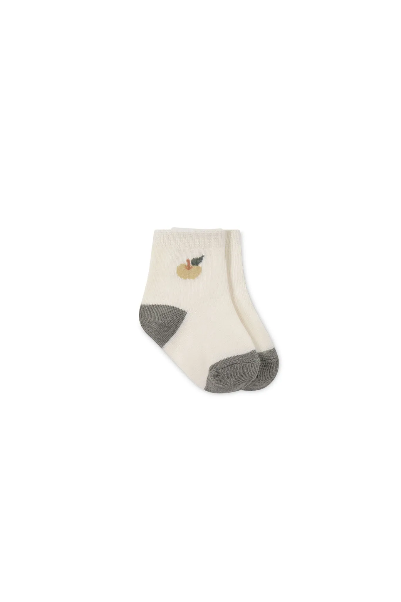 Fresh Apple Crew Sock - Jacquard Fresh Apple Cloud/Moss