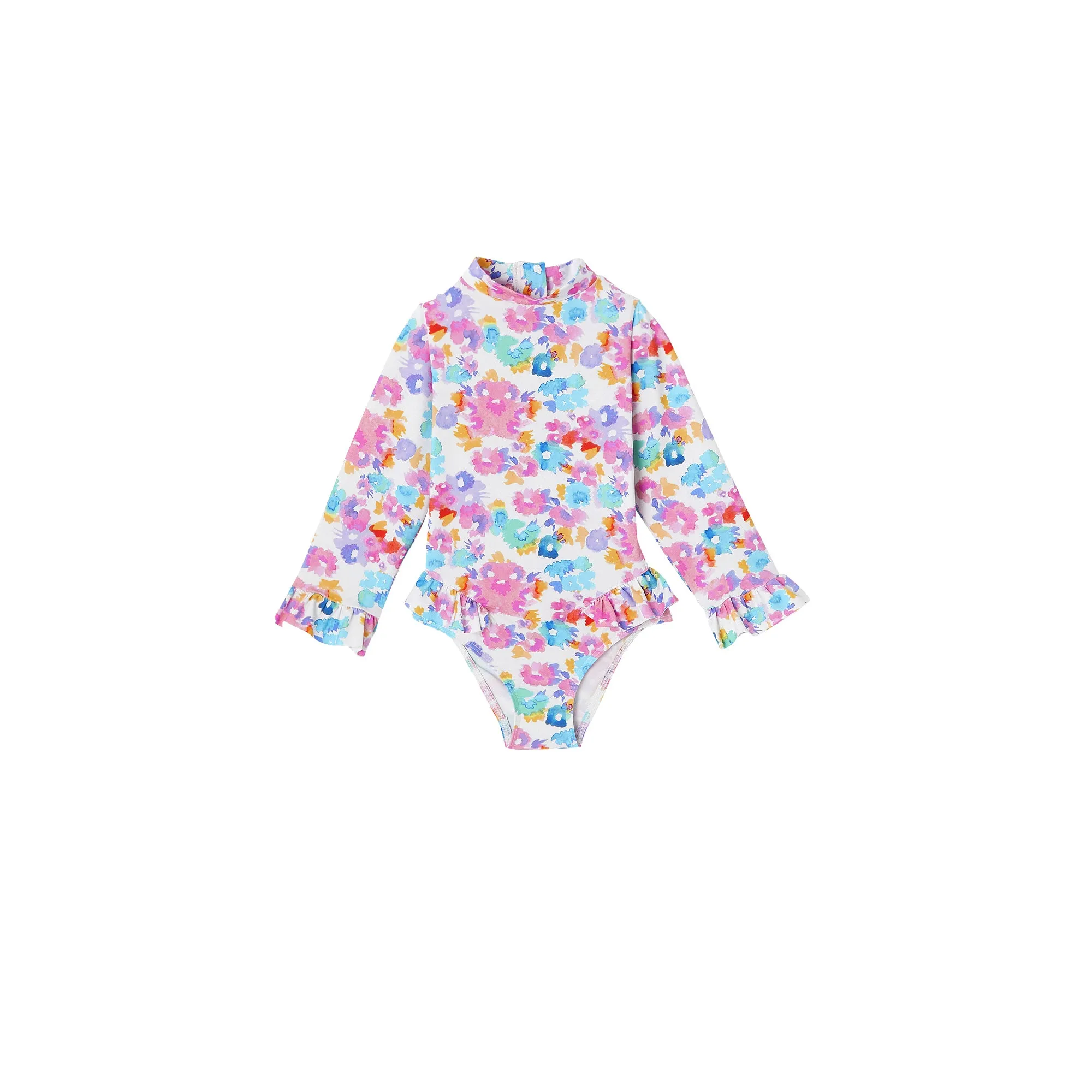 Gardenia Print Baby Swimsuit