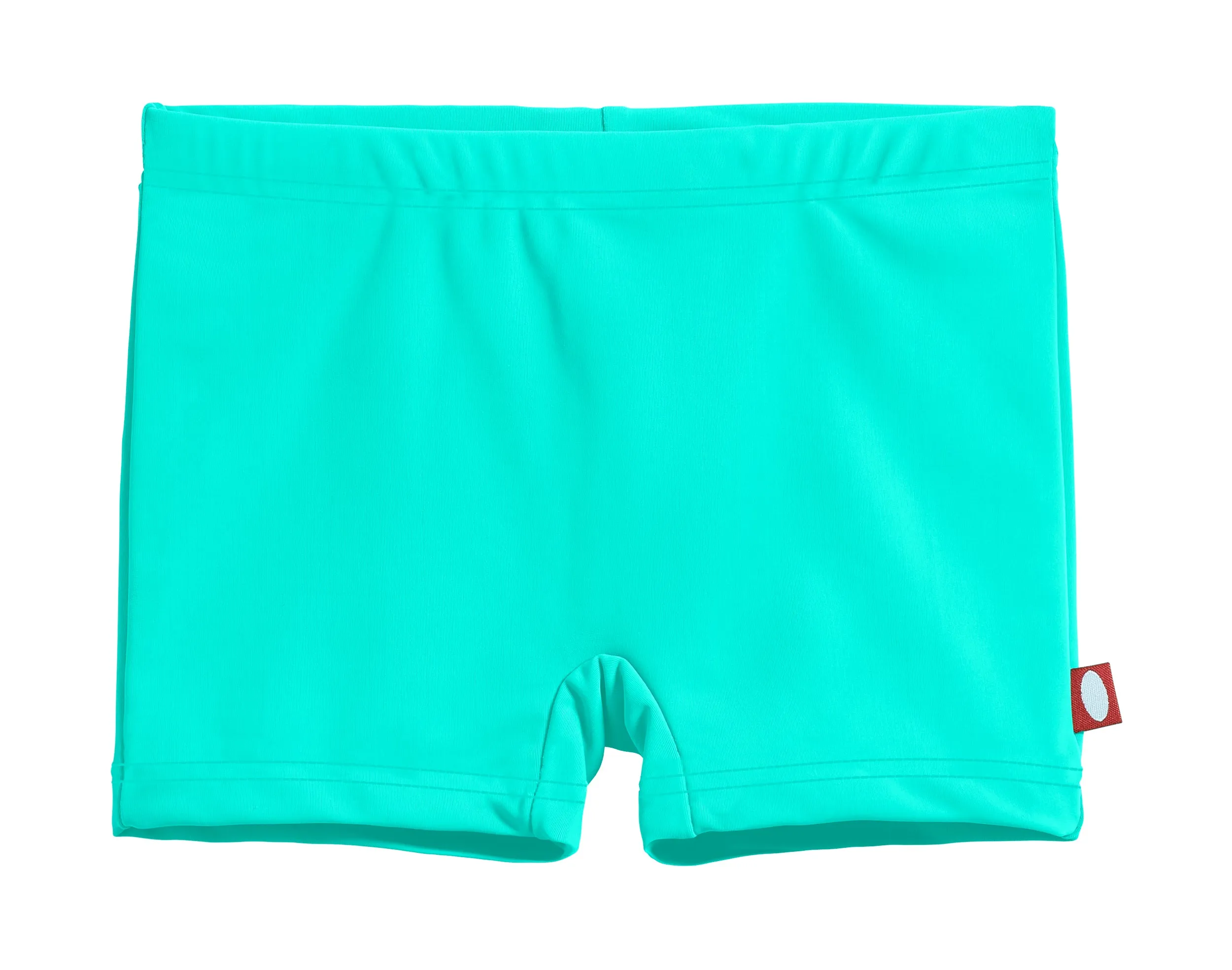 Girls Recycled Nylon UPF 50  Swim Boy Shorts | Aqua