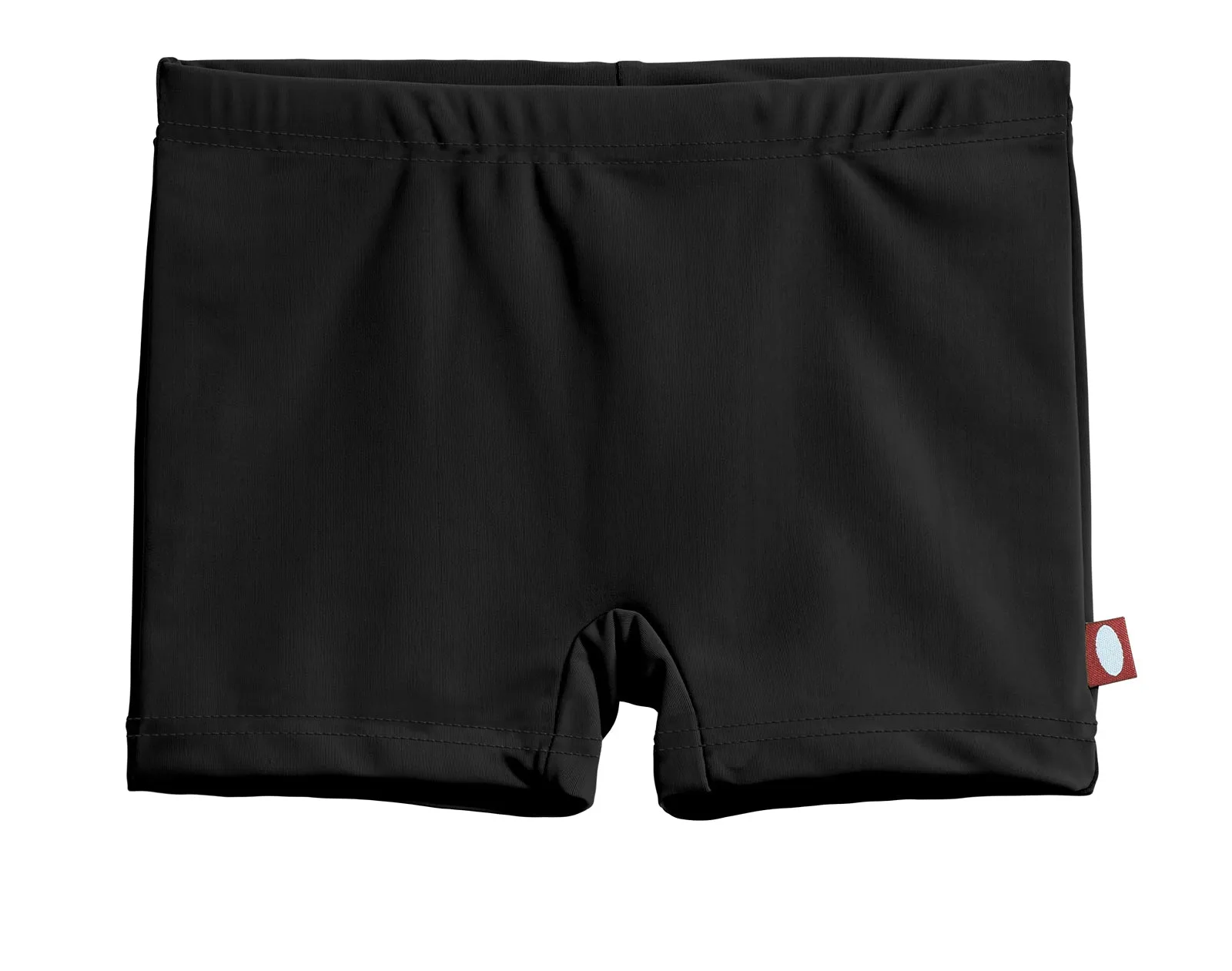 Girls Recycled Nylon UPF 50  Swim Boy Shorts | Black