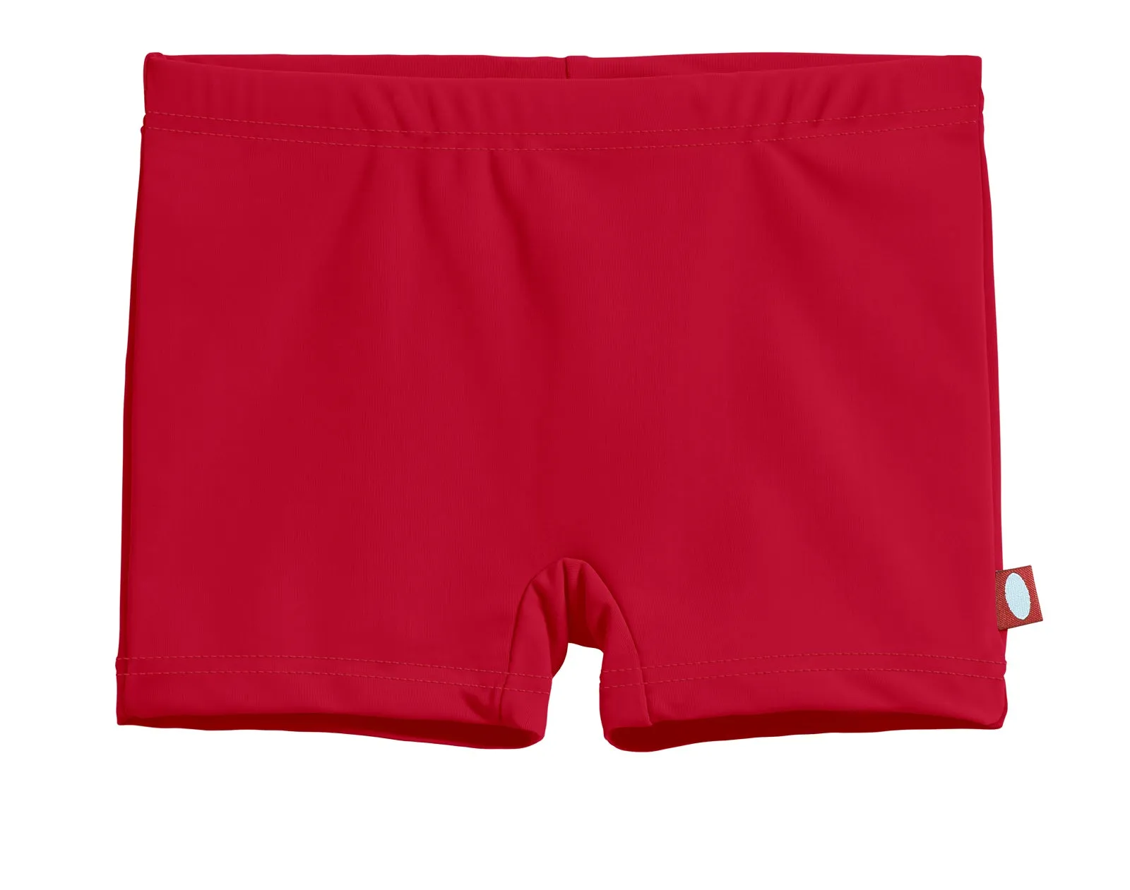 Girls Recycled Nylon UPF 50  Swim Boy Shorts | Red