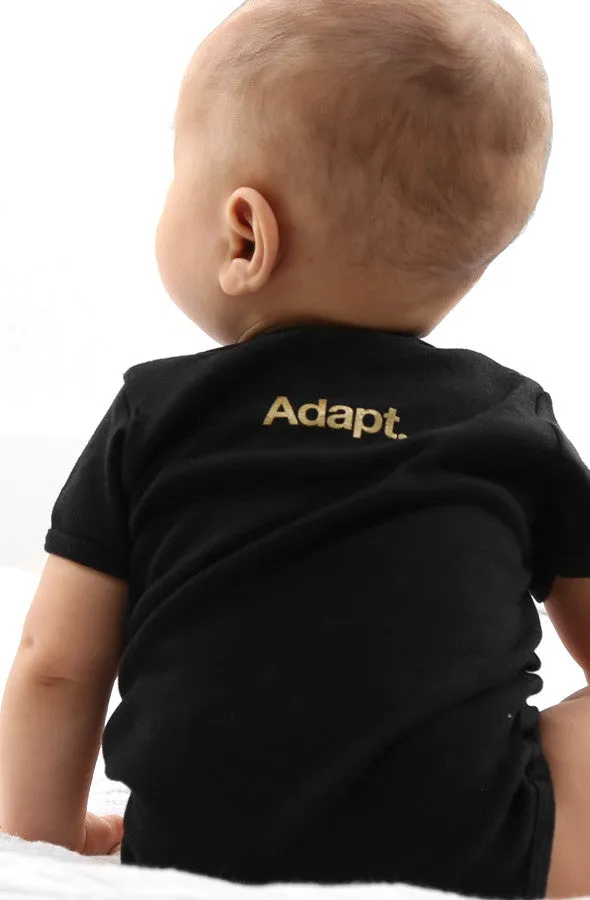 Gold Blooded (Baby Black/Red Onesie)