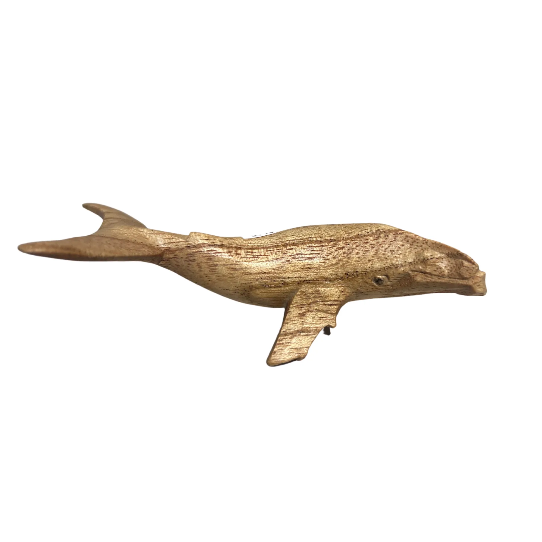 Hand Carved Suar Wood Whale