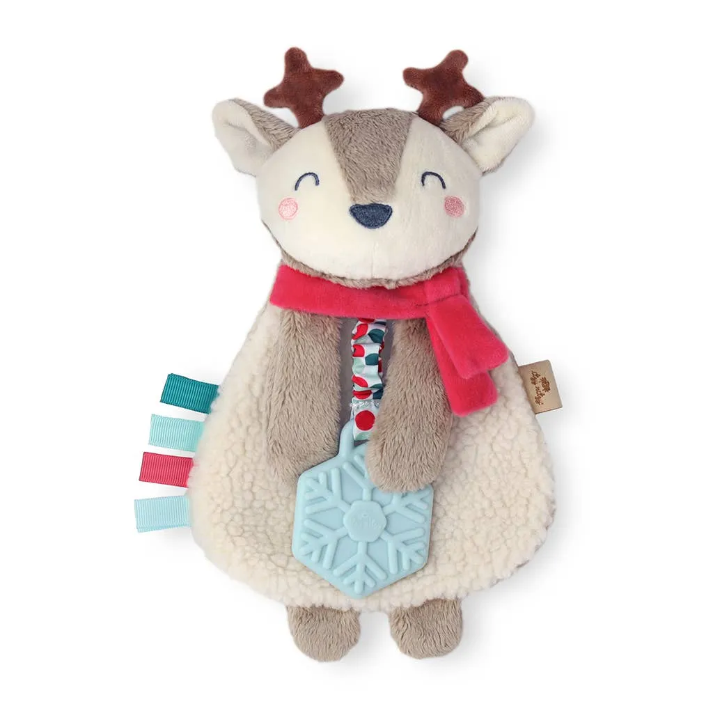 Itzy Lovey™ Holiday Reindeer Plush   Teether Toy