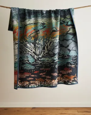 Jacquard Napped Robe<br>Salmon Falls