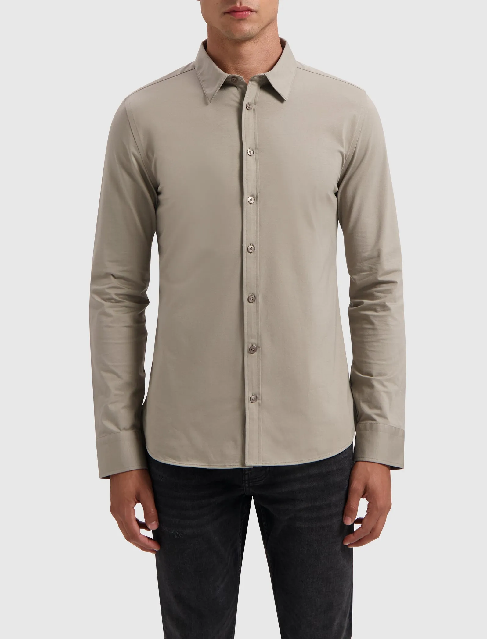 Jersey Shirt | Taupe