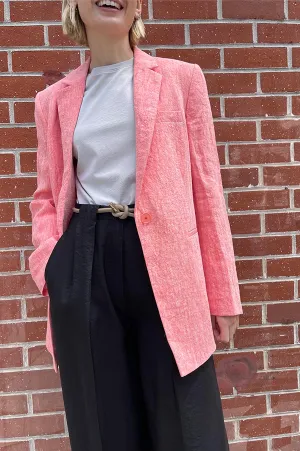 Jinja Blazer in Coral Melange