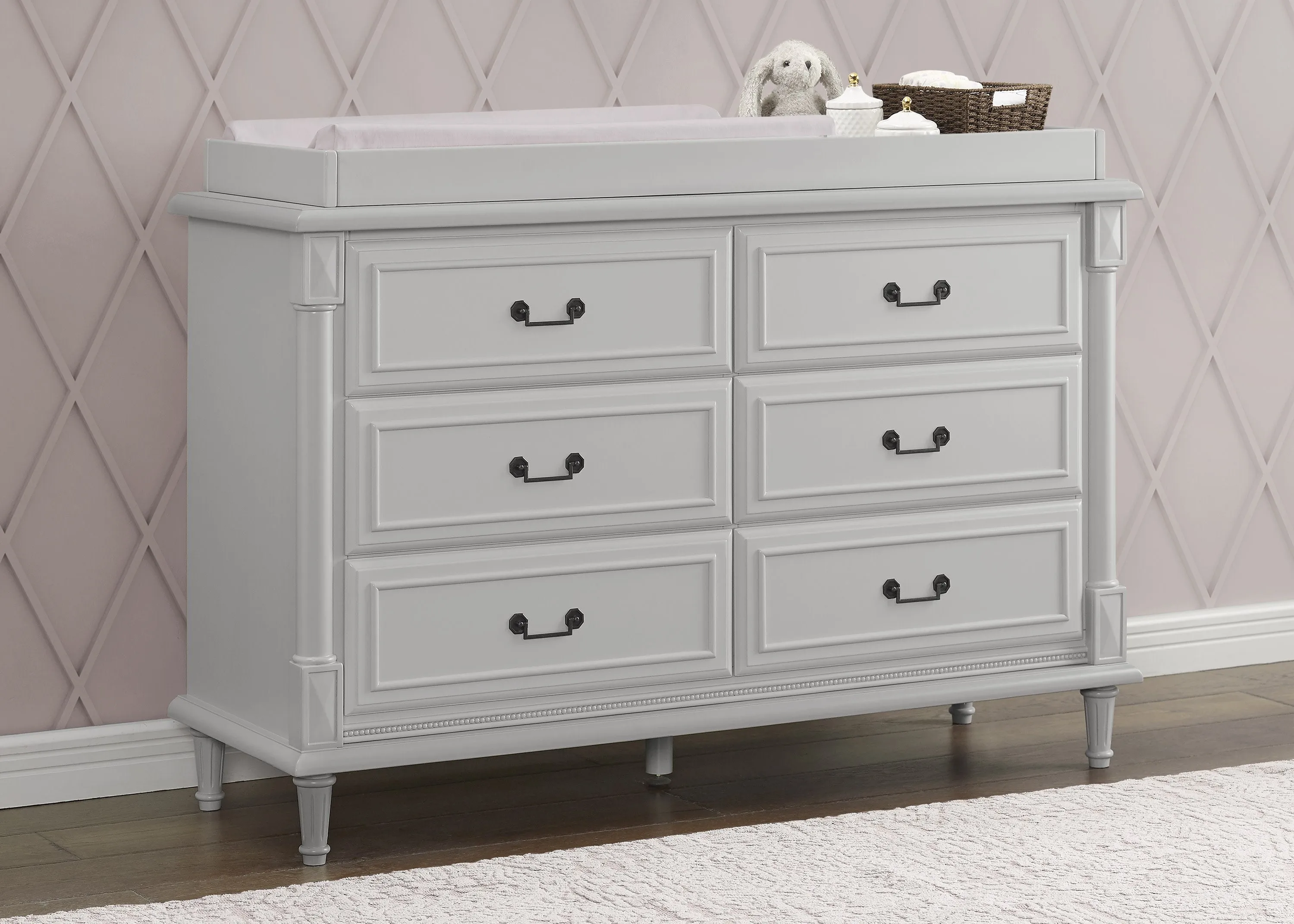 Juliette 6 Drawer Dresser with Changing Top