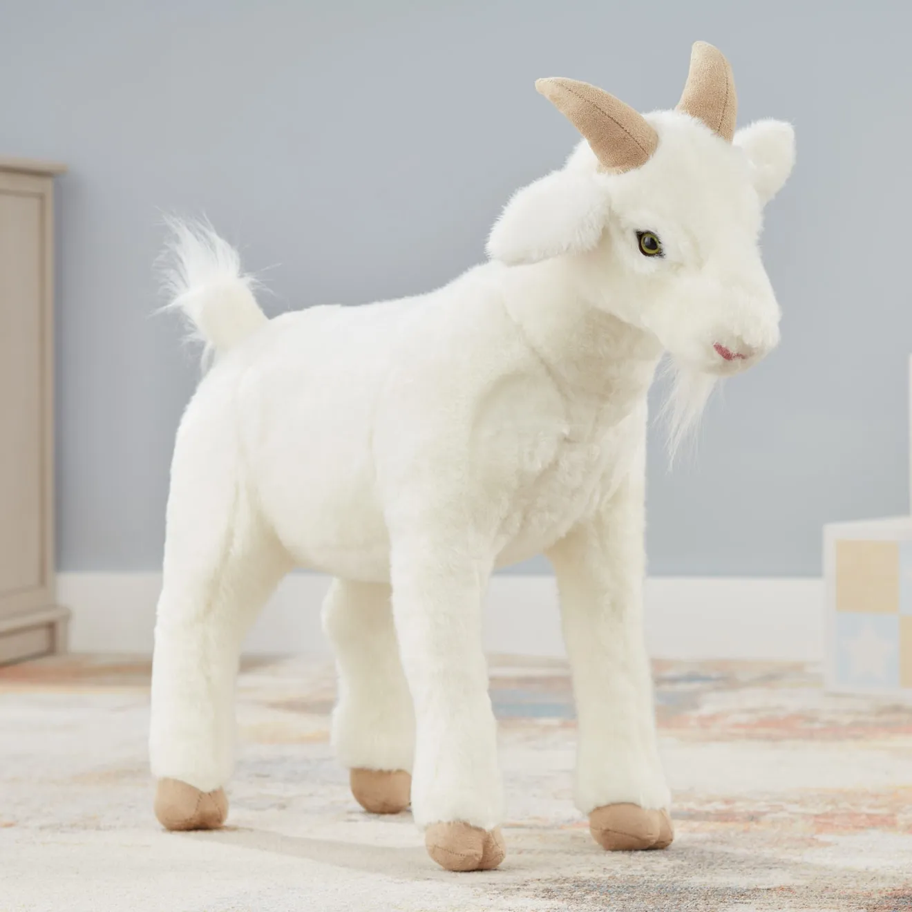 Lifelike Plush Goat