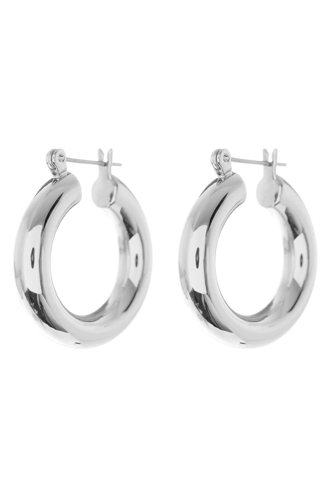 Luv Aj - Baby Amalfi Tube Hoops - Silver