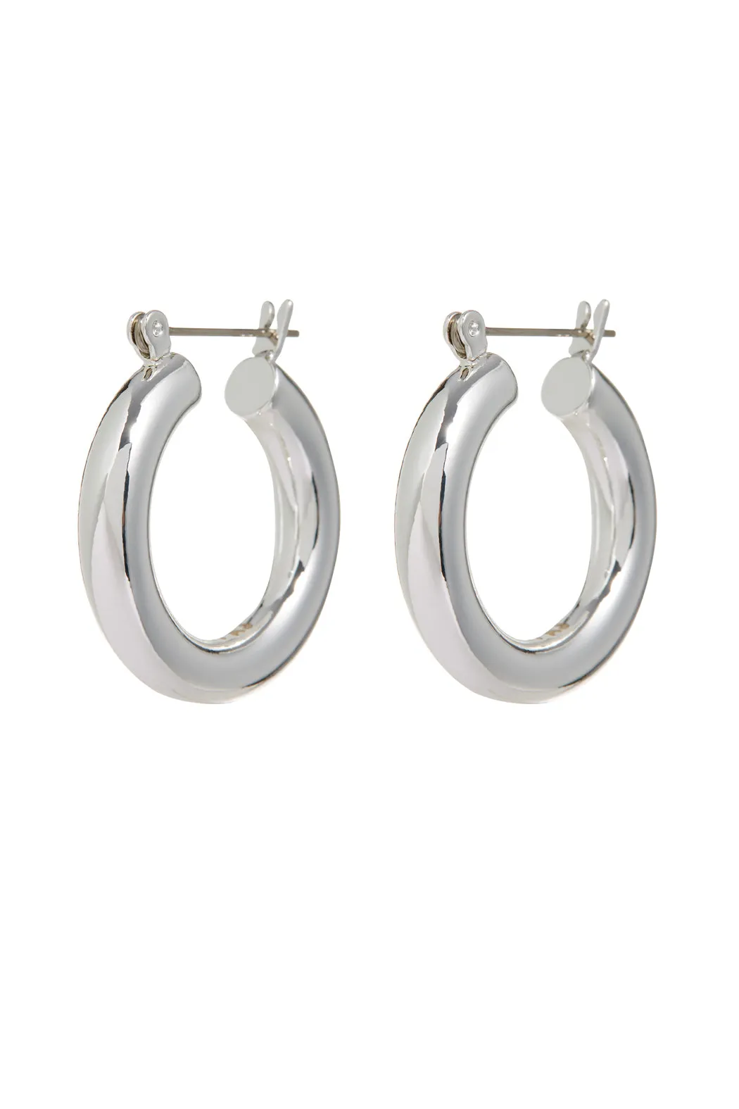 Luv Aj - Baby Amalfi Tube Hoops - Silver