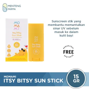 Momami Itsy Bitsy Sun Stick 15 Gr - Stik Tabir Surya Bayi