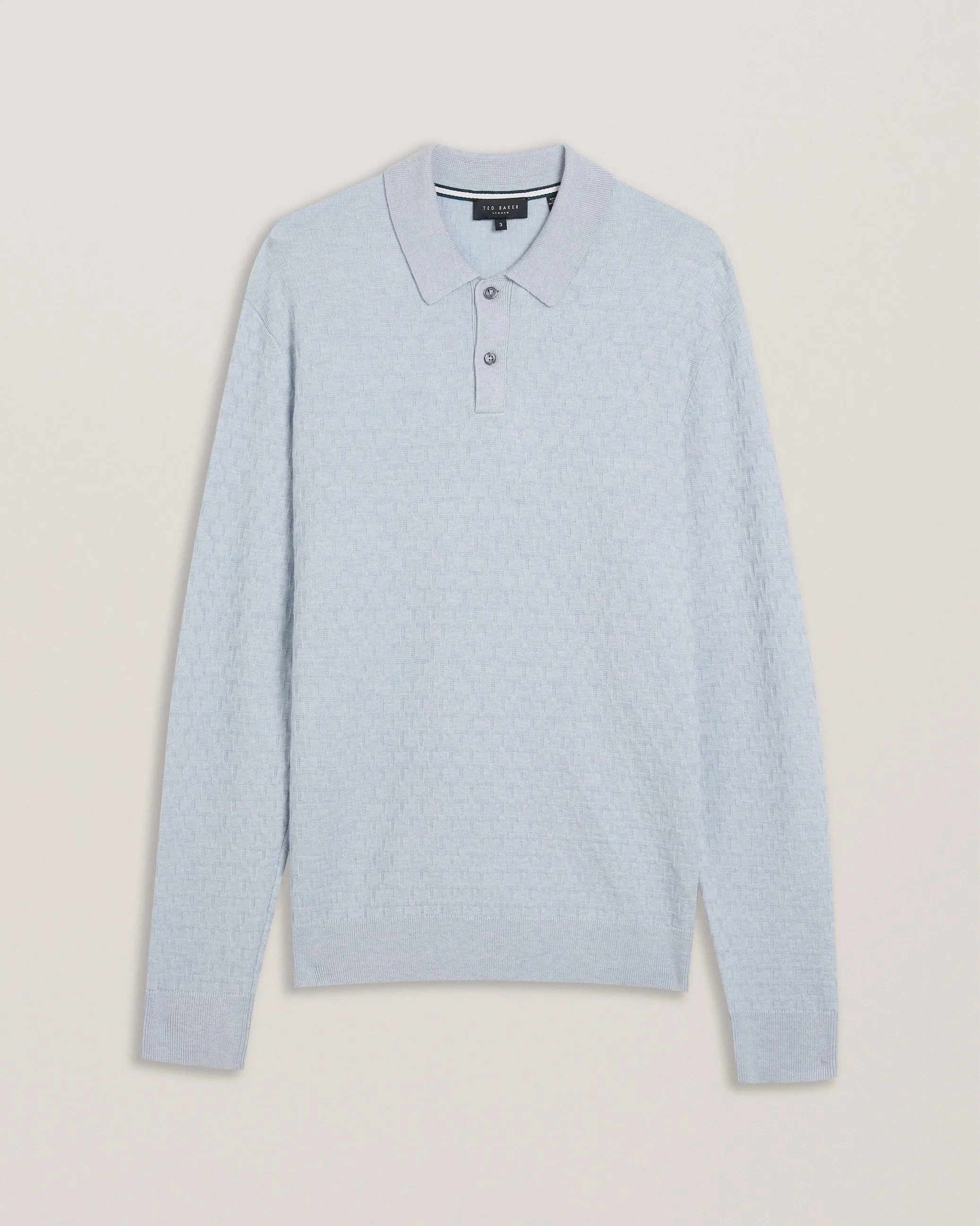 Morar Ls T Stitch Knitted Polo Pl-Blue