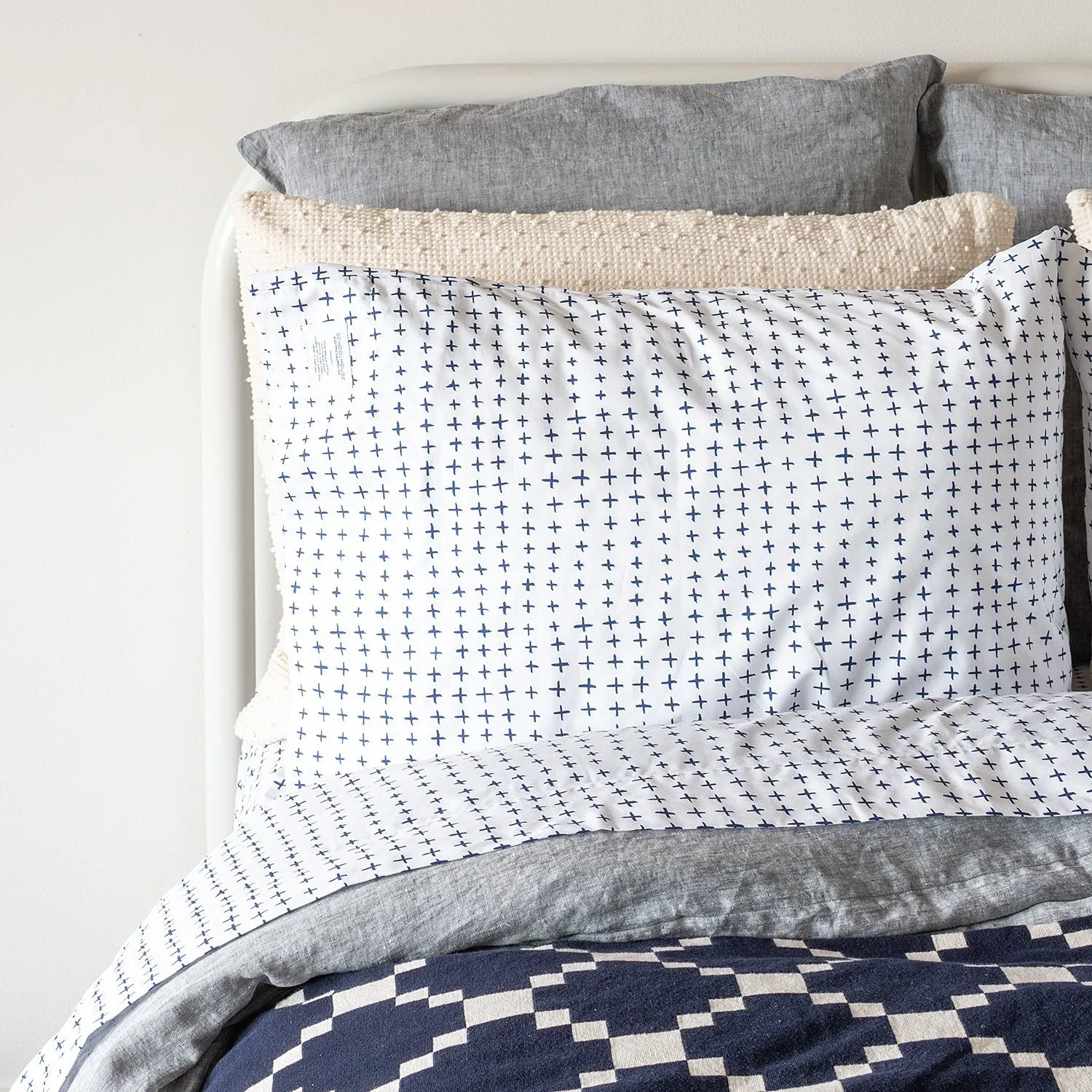 Navy Imperfect Plus Sheet Set