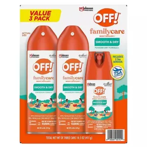 OFF! - Family Care Mosquito Repellent Smooth and Dry - 2 x 6 Oz and 2.5 Oz