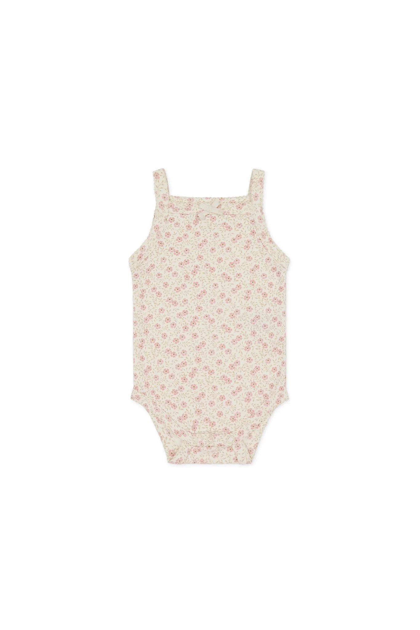 Organic Cotton Bridget Singlet Bodysuit - Emmy Egret