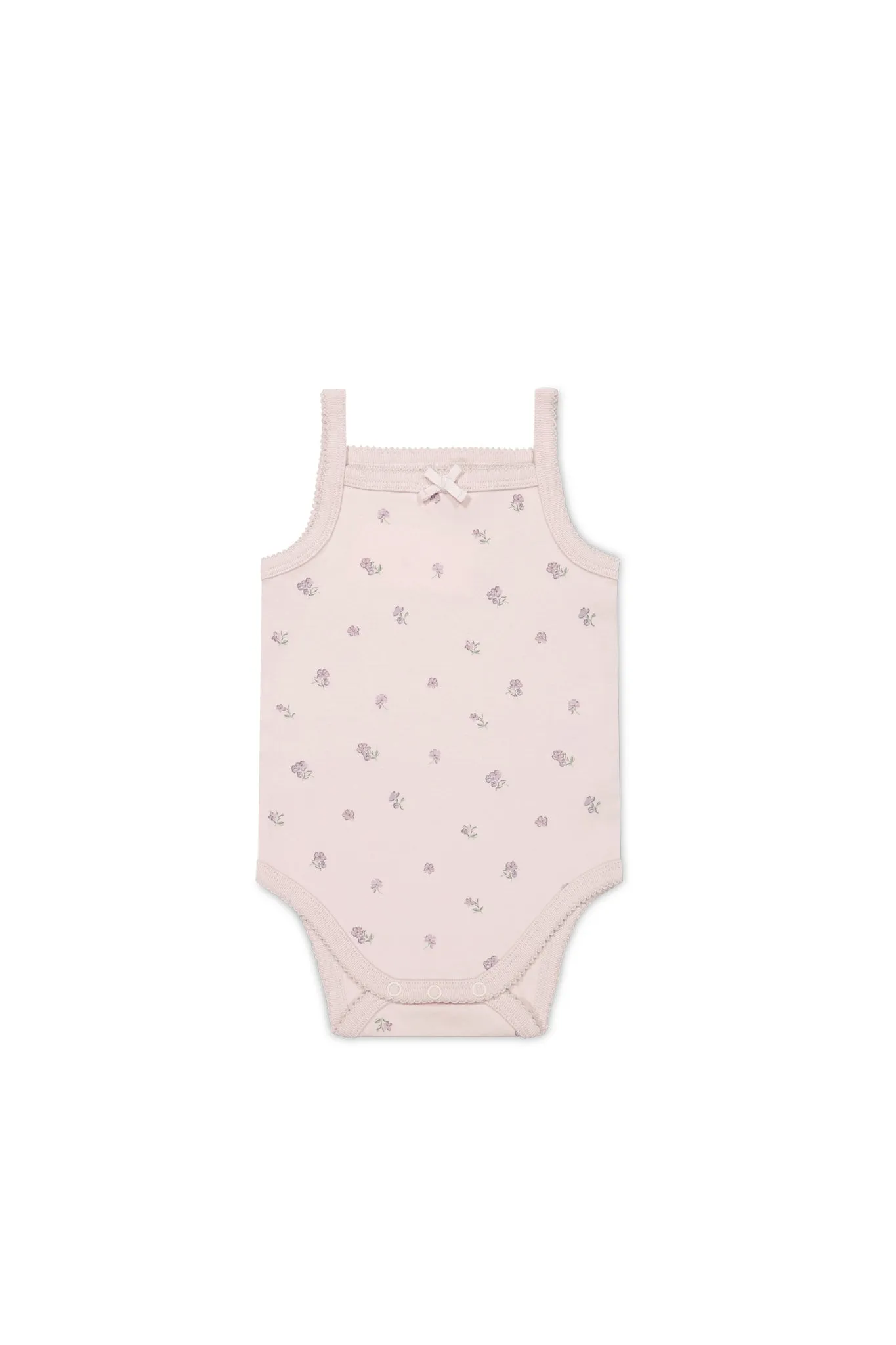 Organic Cotton Bridget Singlet Bodysuit - Meredith Violet