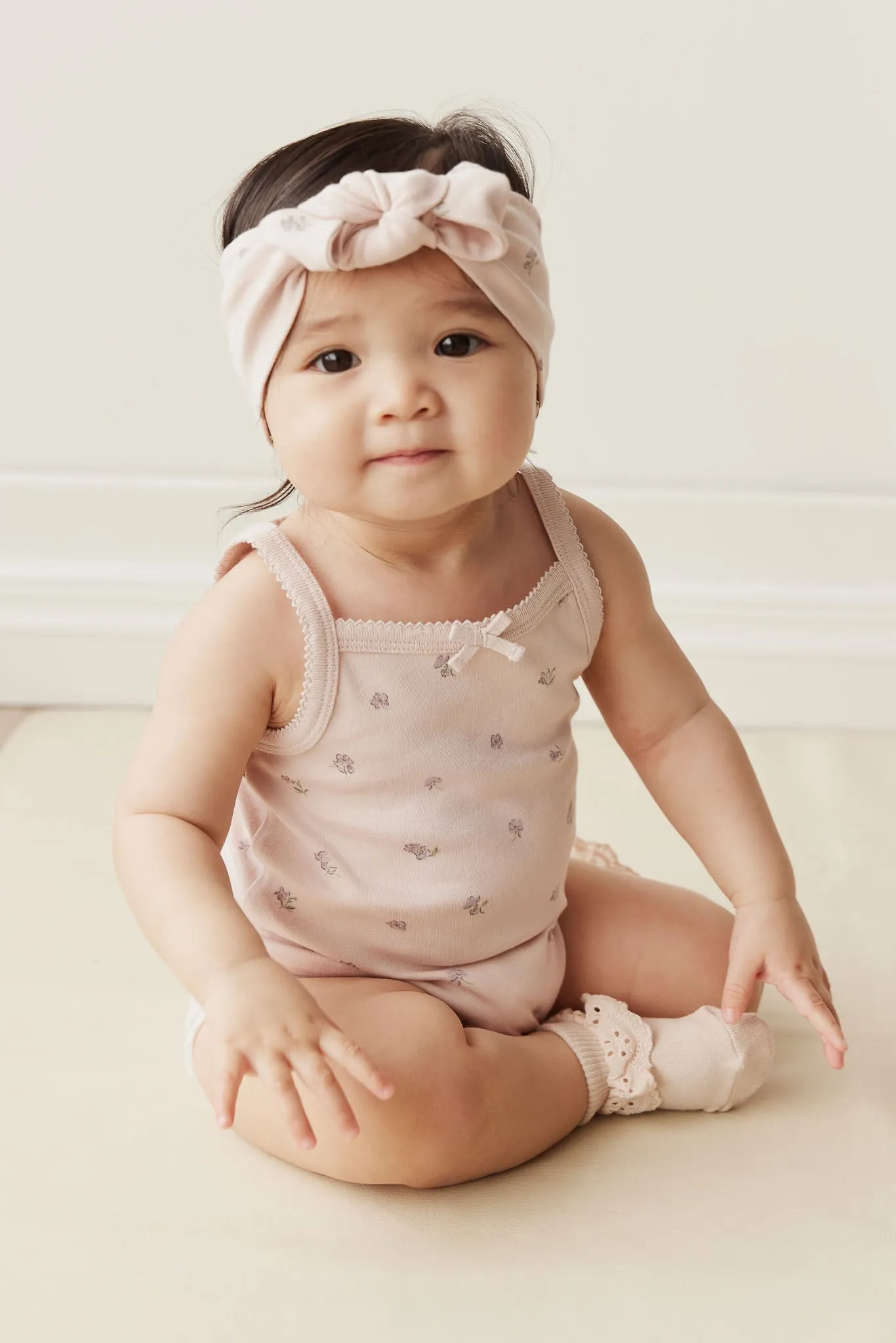 Organic Cotton Bridget Singlet Bodysuit - Meredith Violet