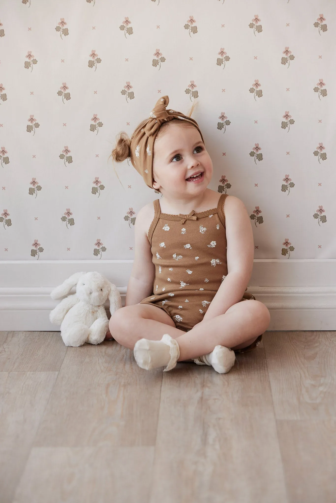 Organic Cotton Bridget Singlet Bodysuit - Polly Bronze