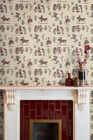 Poodle & Blonde Cliftonville Cowgirls Lasso Wallpaper