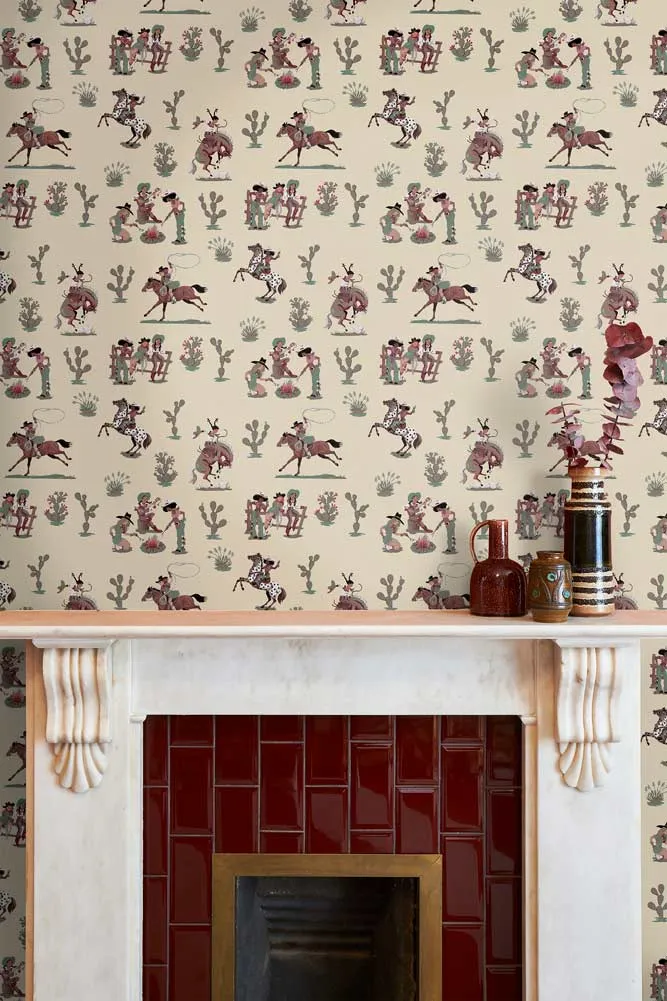 Poodle & Blonde Cliftonville Cowgirls Lasso Wallpaper