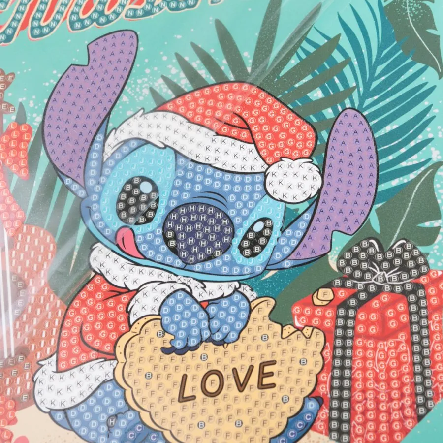 "Christmas Aloha" Disney Crystal Art Card 18x18cm