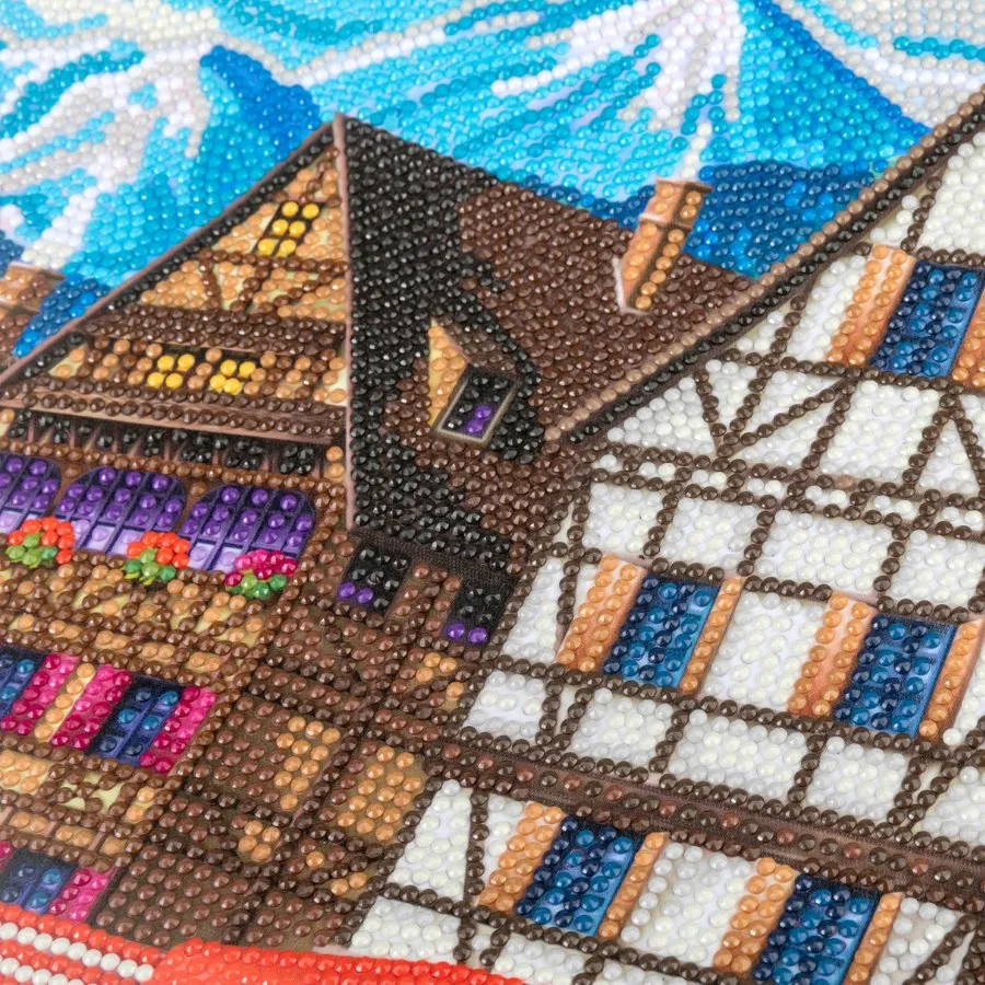 "Houses" Crystal Art Scroll Kit