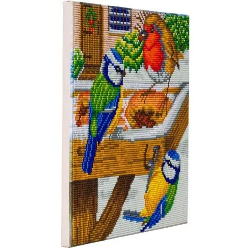 "Hungry Birds" Crystal Art Kit 30x30cm