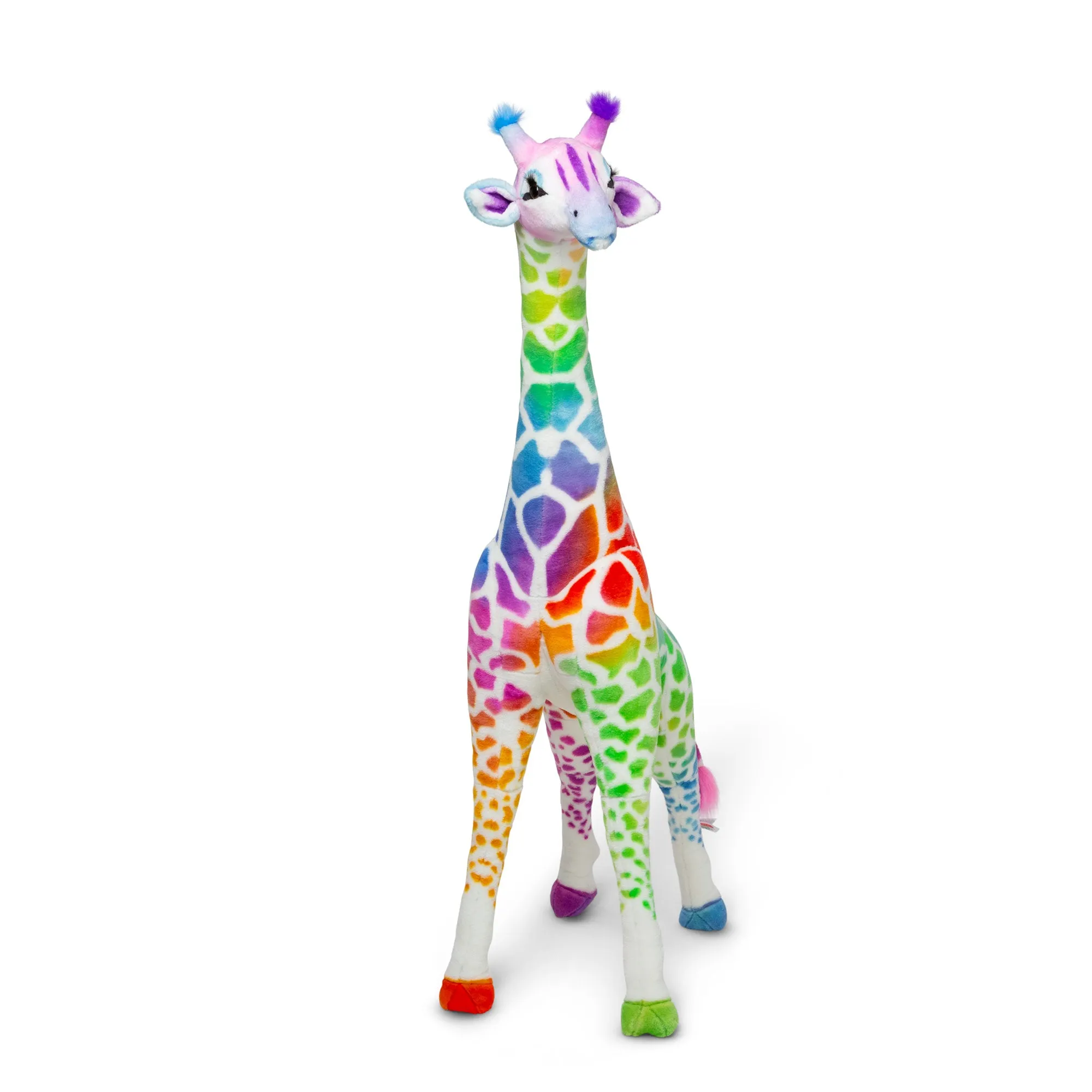 Rainbow Giraffe Lifelike Plush