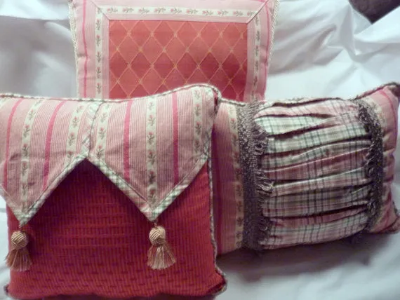 Sofa pillows, designer fabric throw pillow