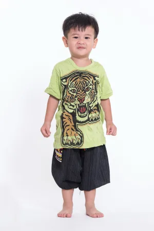 Sure Design Kids Baby Tiger T-Shirt Lime