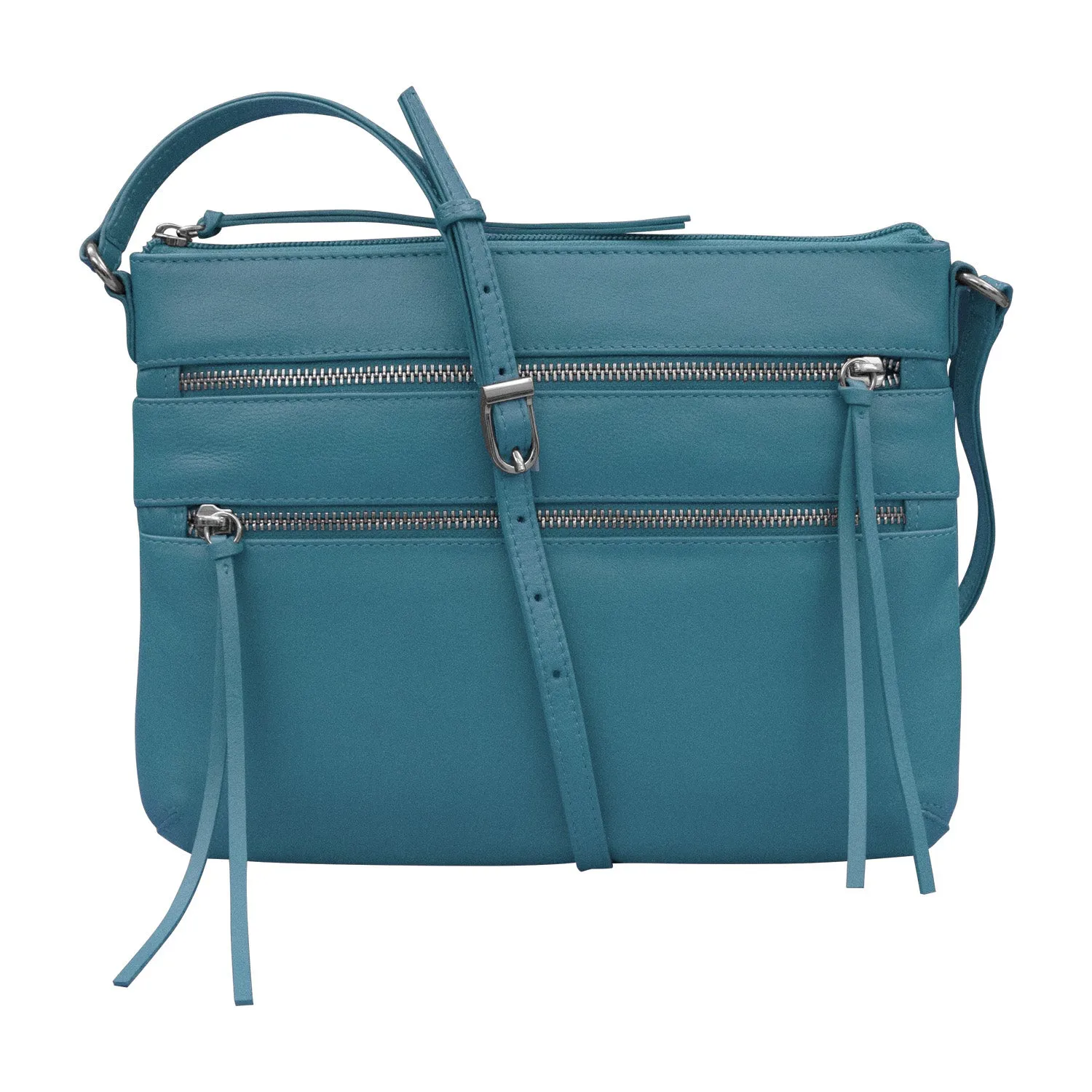 Triple Zip Crossbody