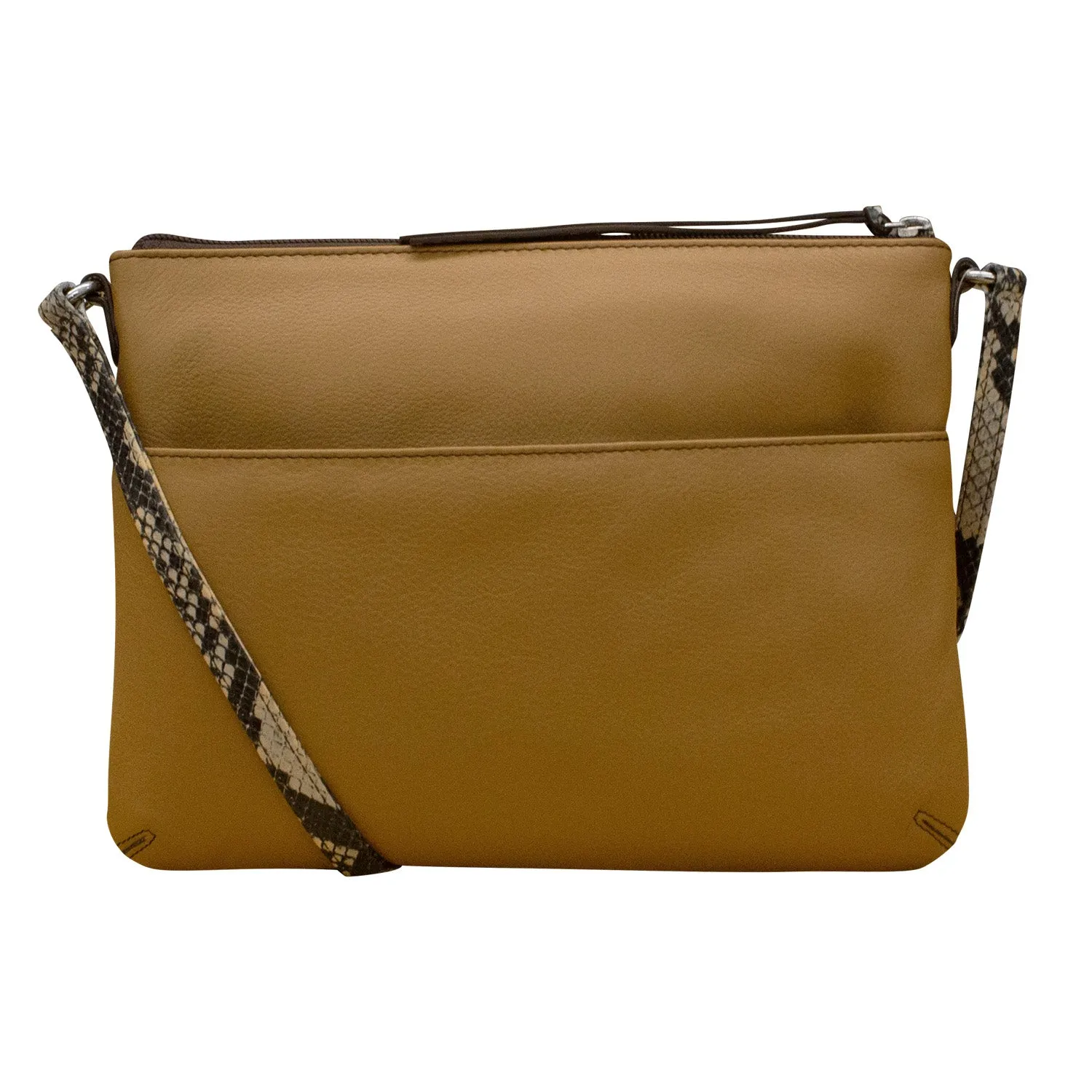 Triple Zip Crossbody