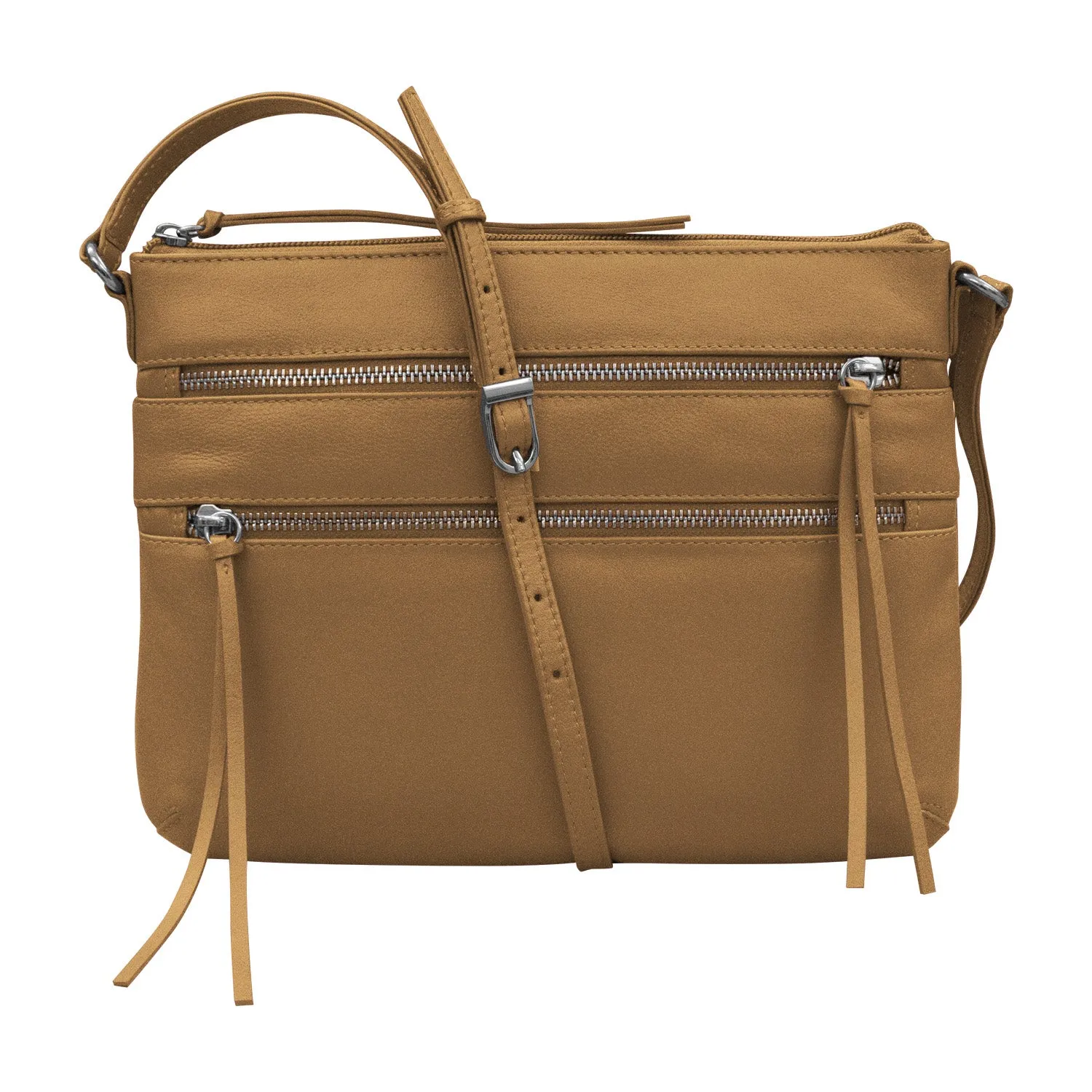 Triple Zip Crossbody