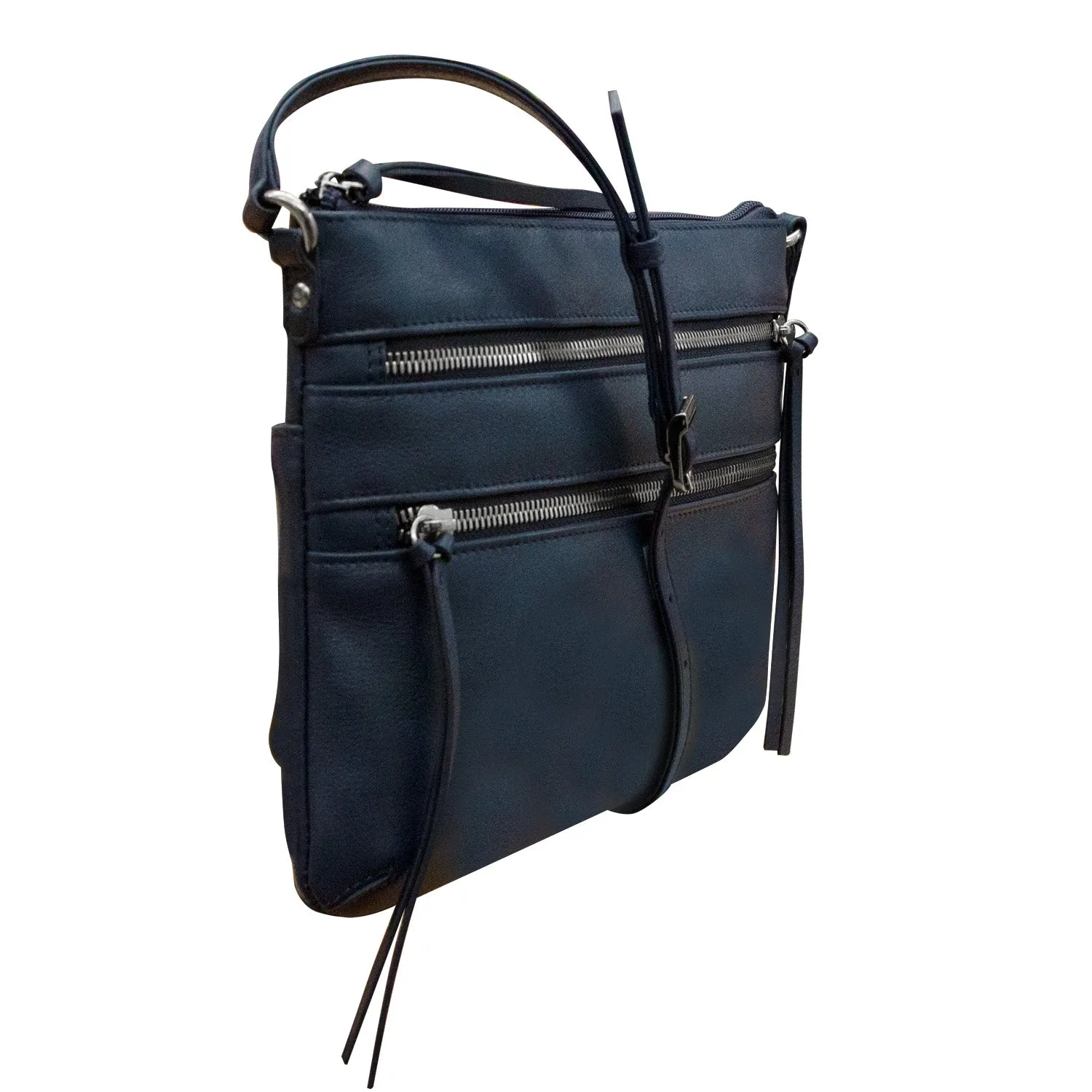 Triple Zip Crossbody