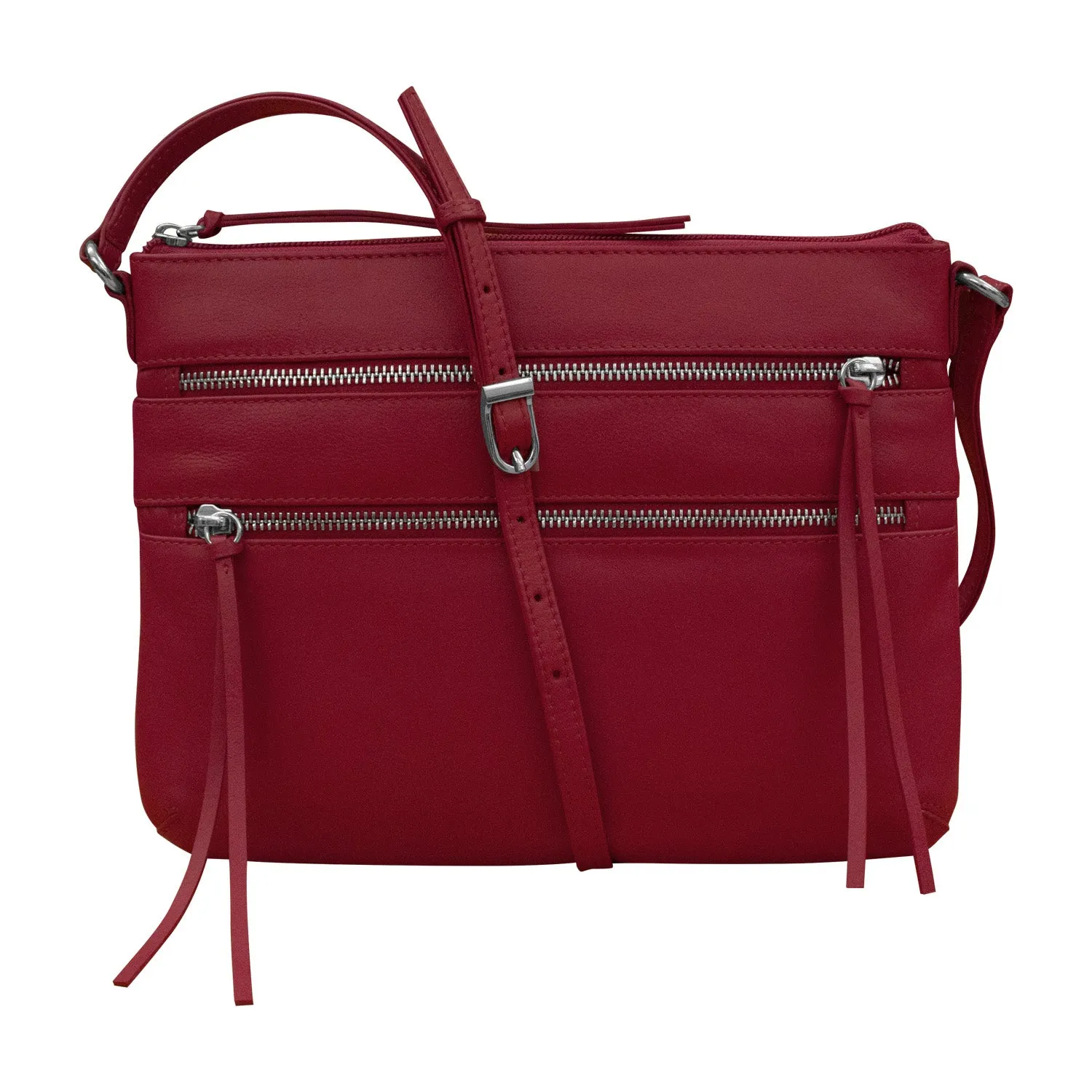 Triple Zip Crossbody