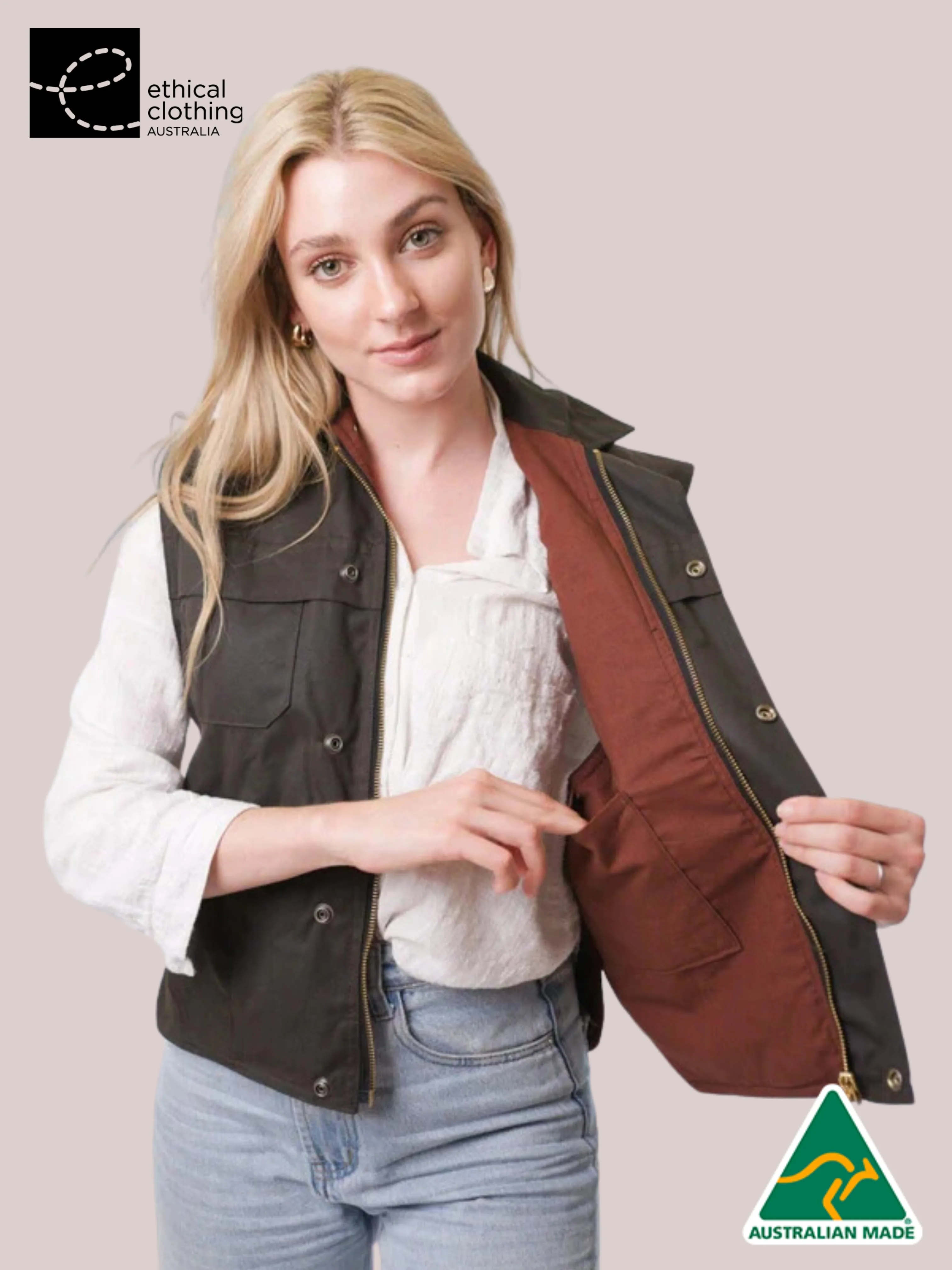 Unisex Oilskin Down Under Vest