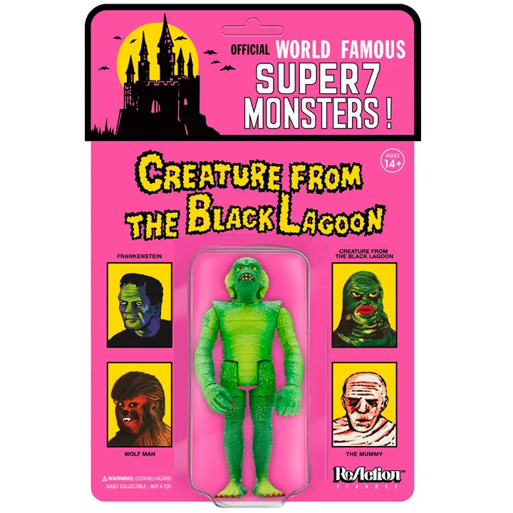 Universal Monsters CREATURE  ReAction Figures Wide Sculpt on Card