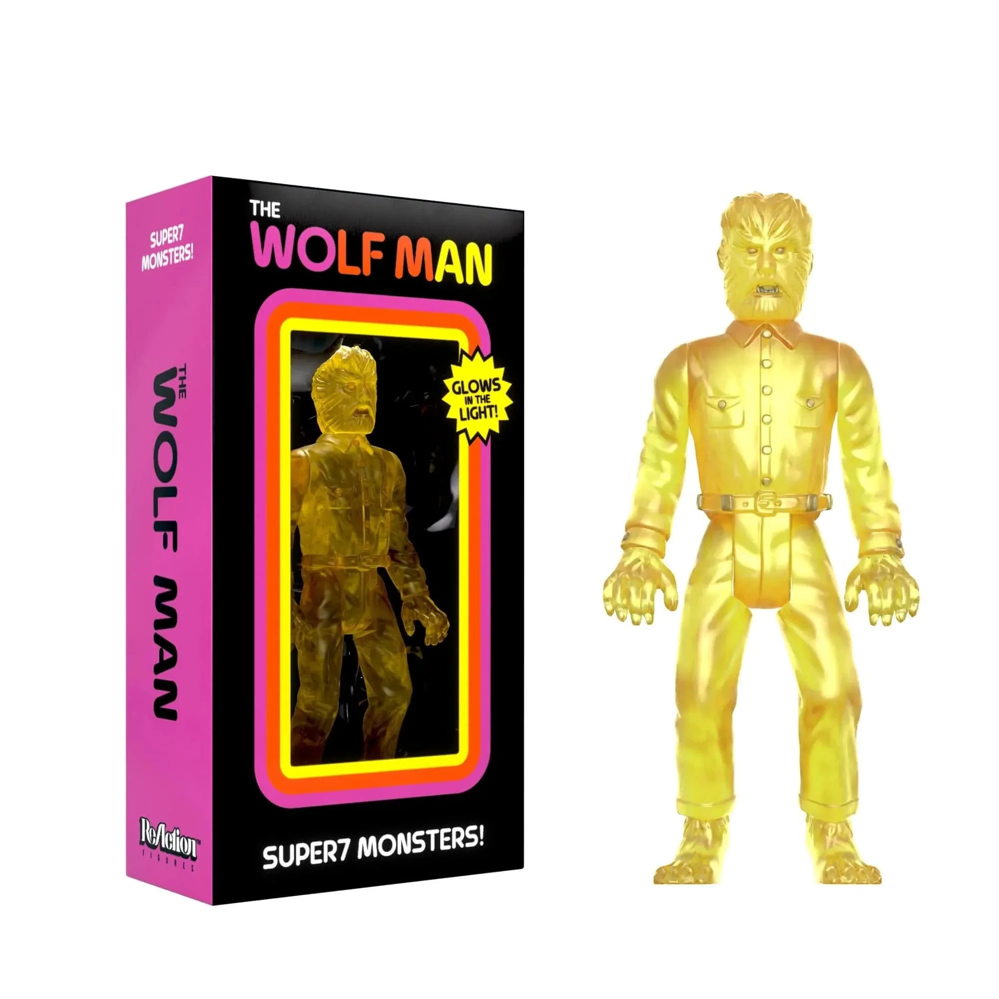 Universal Monsters The Wolfman - Luminators 3.75" Reaction Figure by Super7