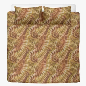 Vampire Art 3-Piece Retro Polyester Bedding Set - Earthy Tie Dye