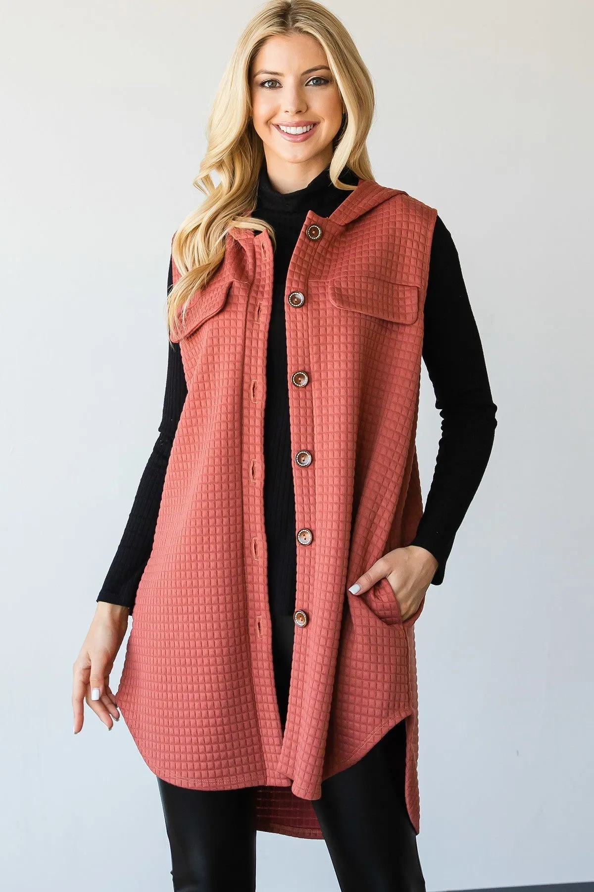 Vest-inspired Jacket With A Collared Neckline