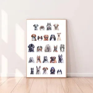 Wall Art Dog Breeds #1