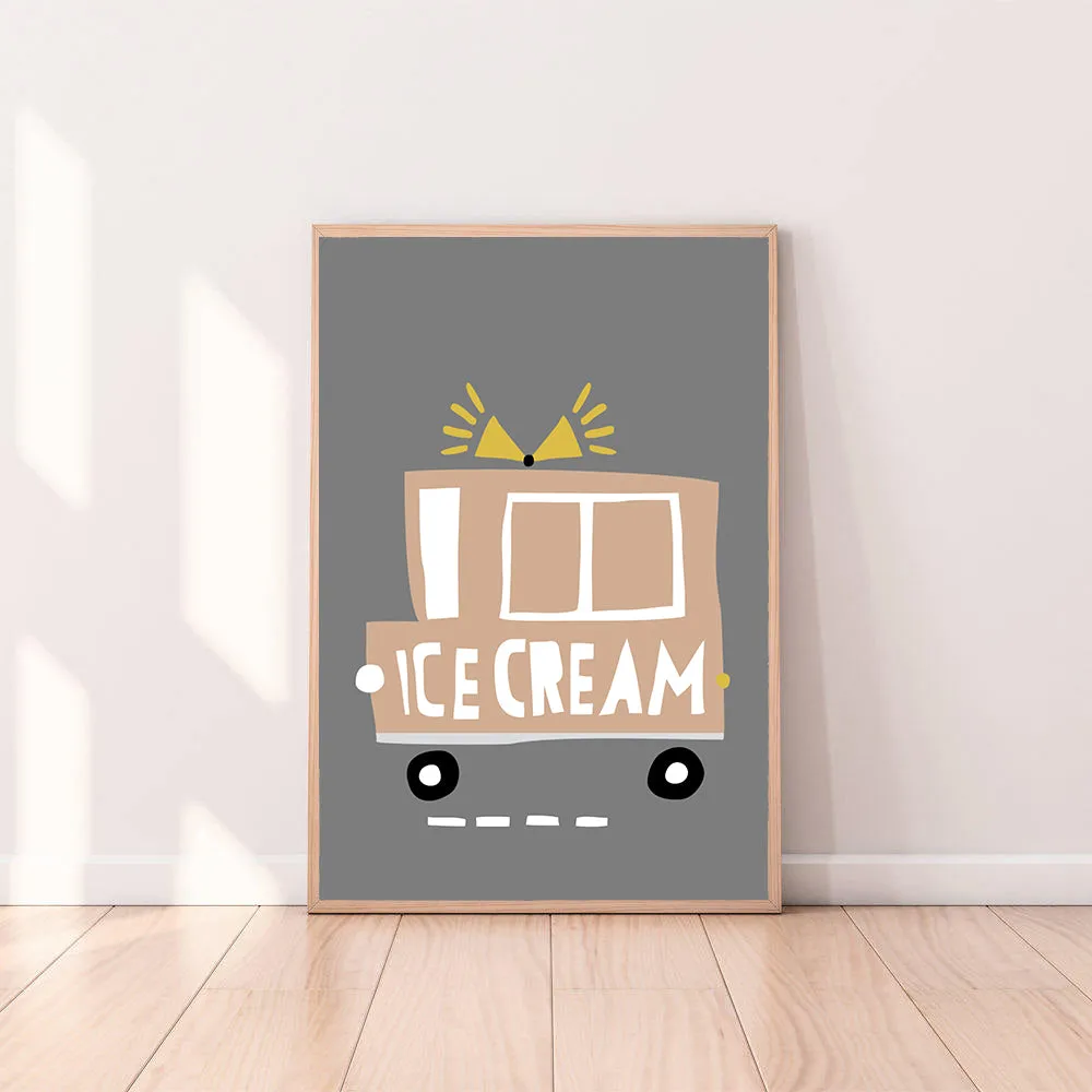 Wall Art Icecream Truck