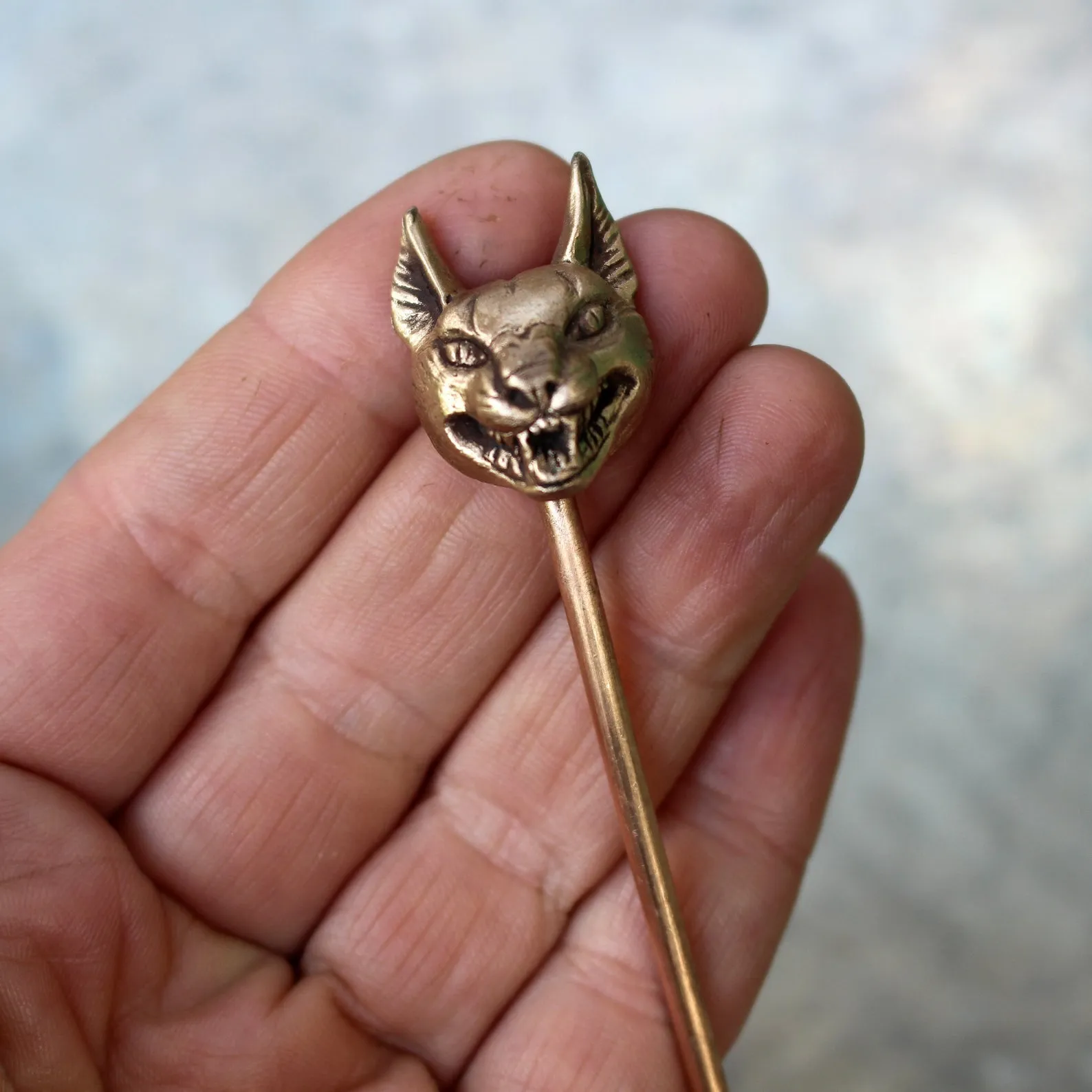 Wild Cat Hair Stick Bronze