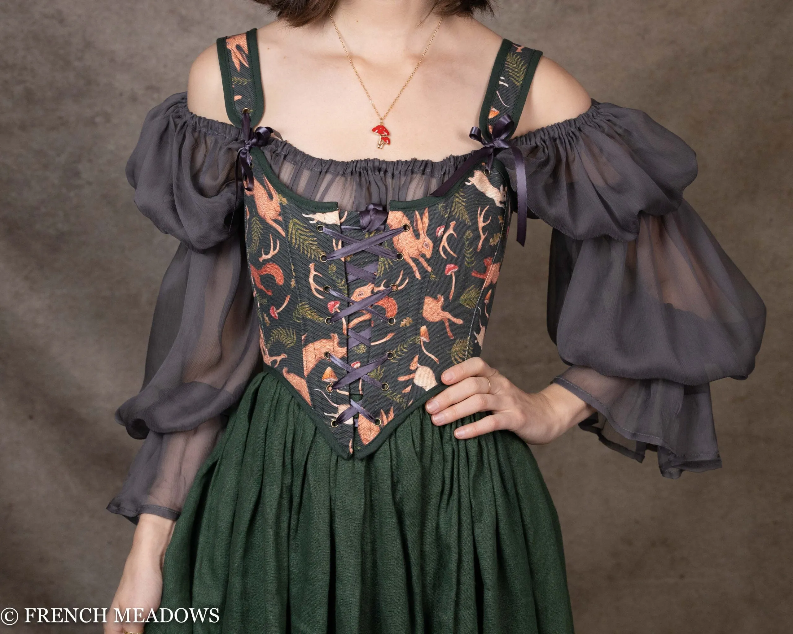 Woodland Creatures Renaissance Bodice