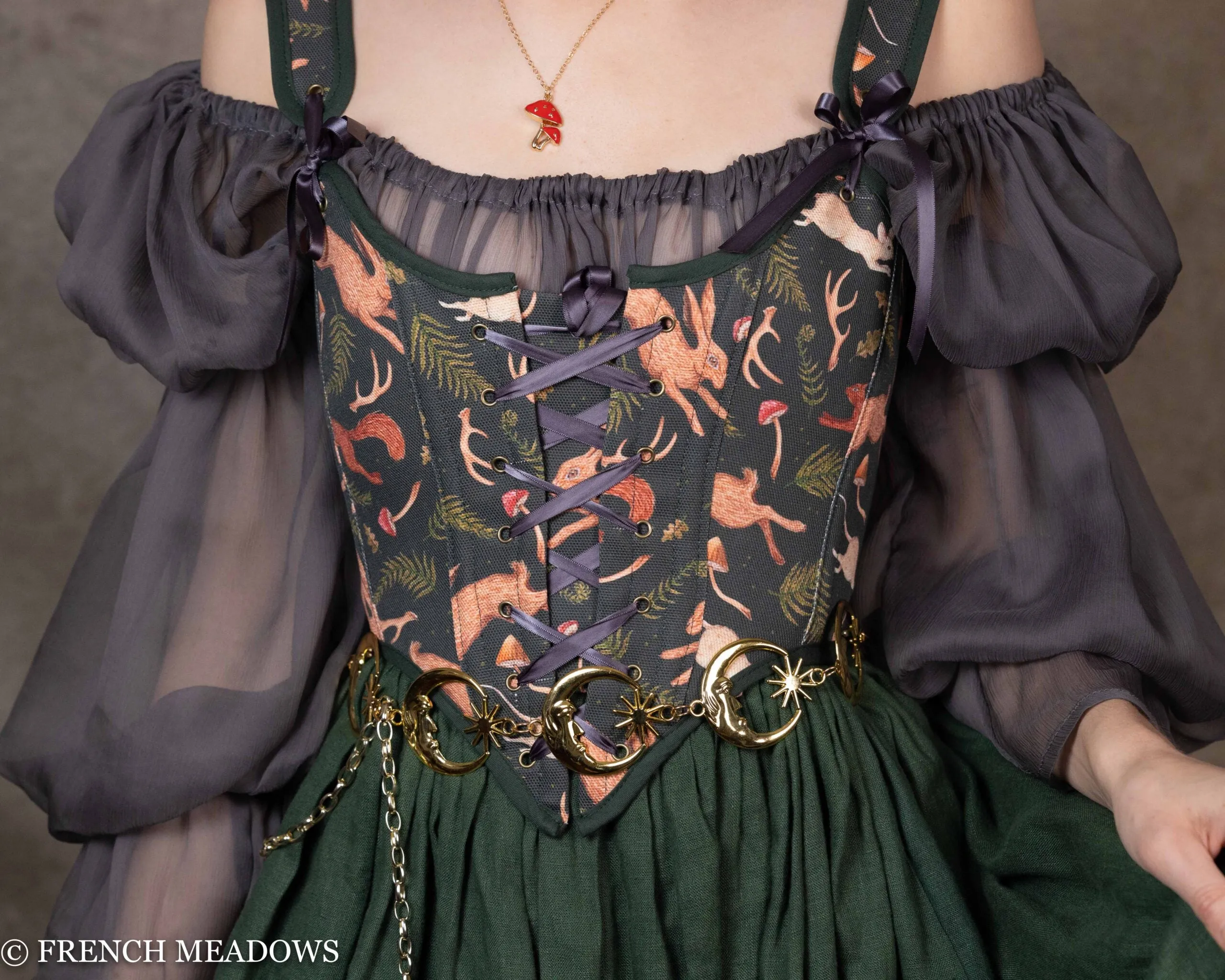 Woodland Creatures Renaissance Bodice