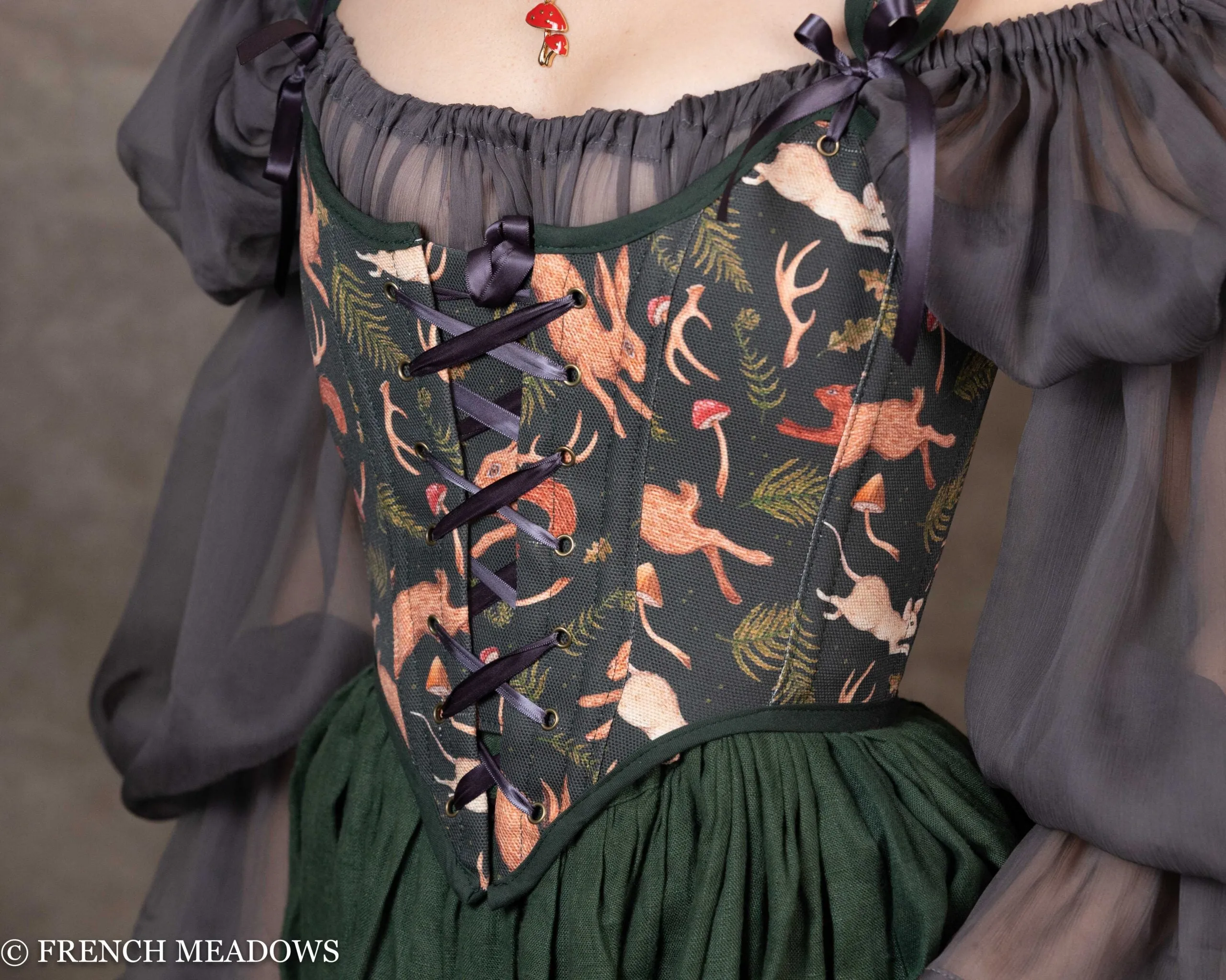 Woodland Creatures Renaissance Bodice